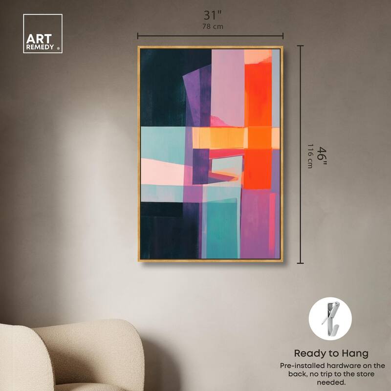 Color Blocks II Canvas by Art Remedy