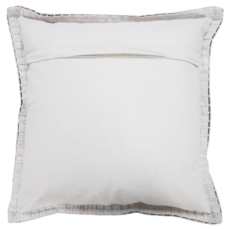 Sevita Guapo Casual Solid Stitched Edge Cotton Throw Pillow