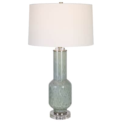 Uttermost Imperia Aqua Gray Table Lamp - 17 W x 30 H x 17 D (inches)