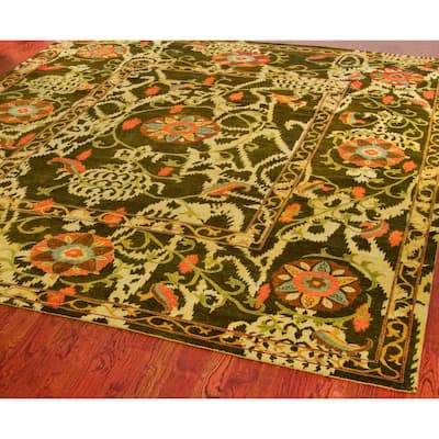 SAFAVIEH Couture Hand-knotted Oushak Azize Traditional Oriental Wool Rug