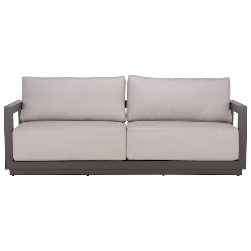 SAFAVIEH COUTURE Donaldo Aluminum Outdoor Sofa - 82"W x 30"D x 24"H