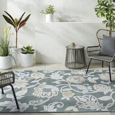 Livabliss Lakeside Coastal Nature Outdoor Area Rug