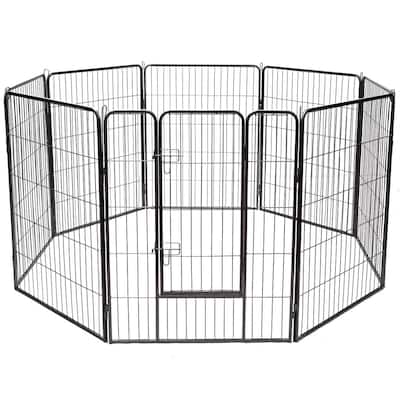 40" 8 Metal Panel Heavy Duty Pet Playpen Dog Fence - 31.5" x 40"