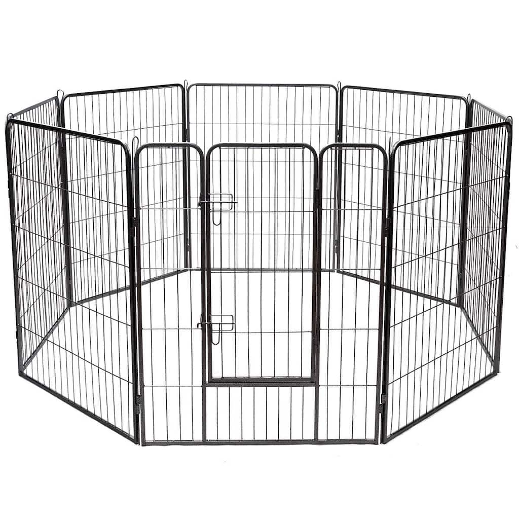 40" 8 Metal Panel Heavy Duty Pet Playpen Dog Fence - 31.5" x 40"
