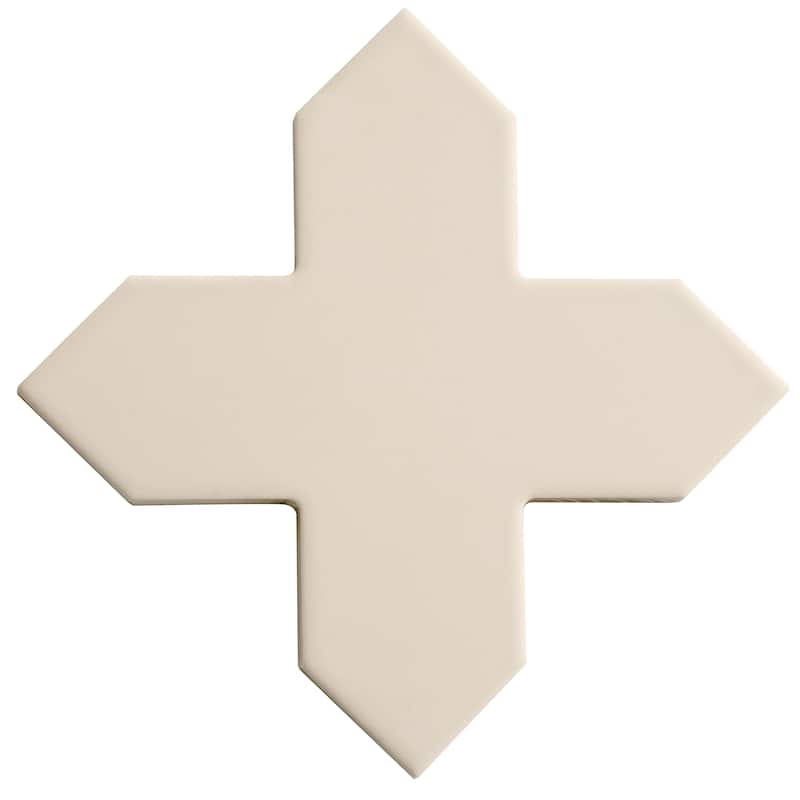 Apollo tile 5" x 5" Seville Matte Ecru Taupe Porcelain Tile (5.31 sq ft/case) - 34 Pack