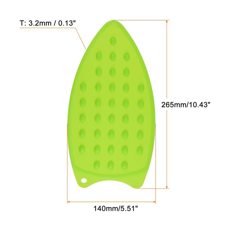 2pcs Silicone Iron Rest Pad Hot Resistant Mat Iron Rest Plate - Green