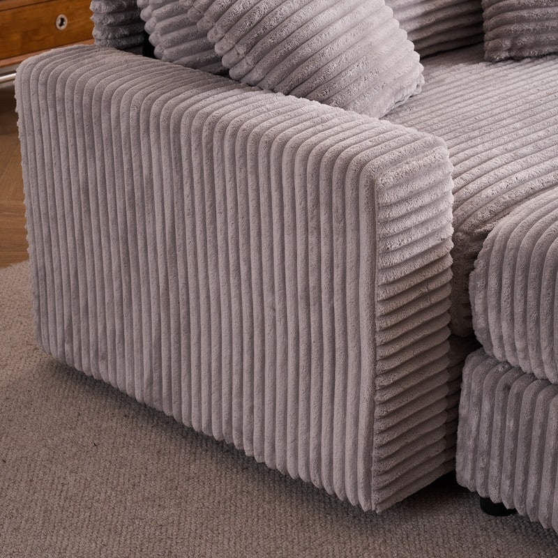 56.30" Single Sofa Chair, Independent Ottoman