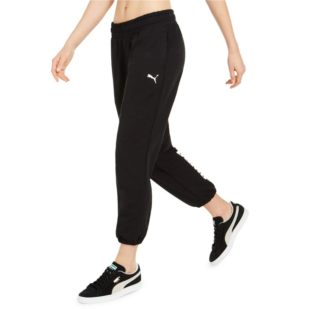 Puma Womens Modern Athletic Track Pants,, Black, X-Large