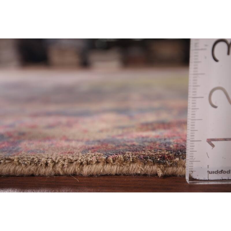 Abstract Modern Area Rug Handmade Wool Carpet - 5'5" X 7'9"