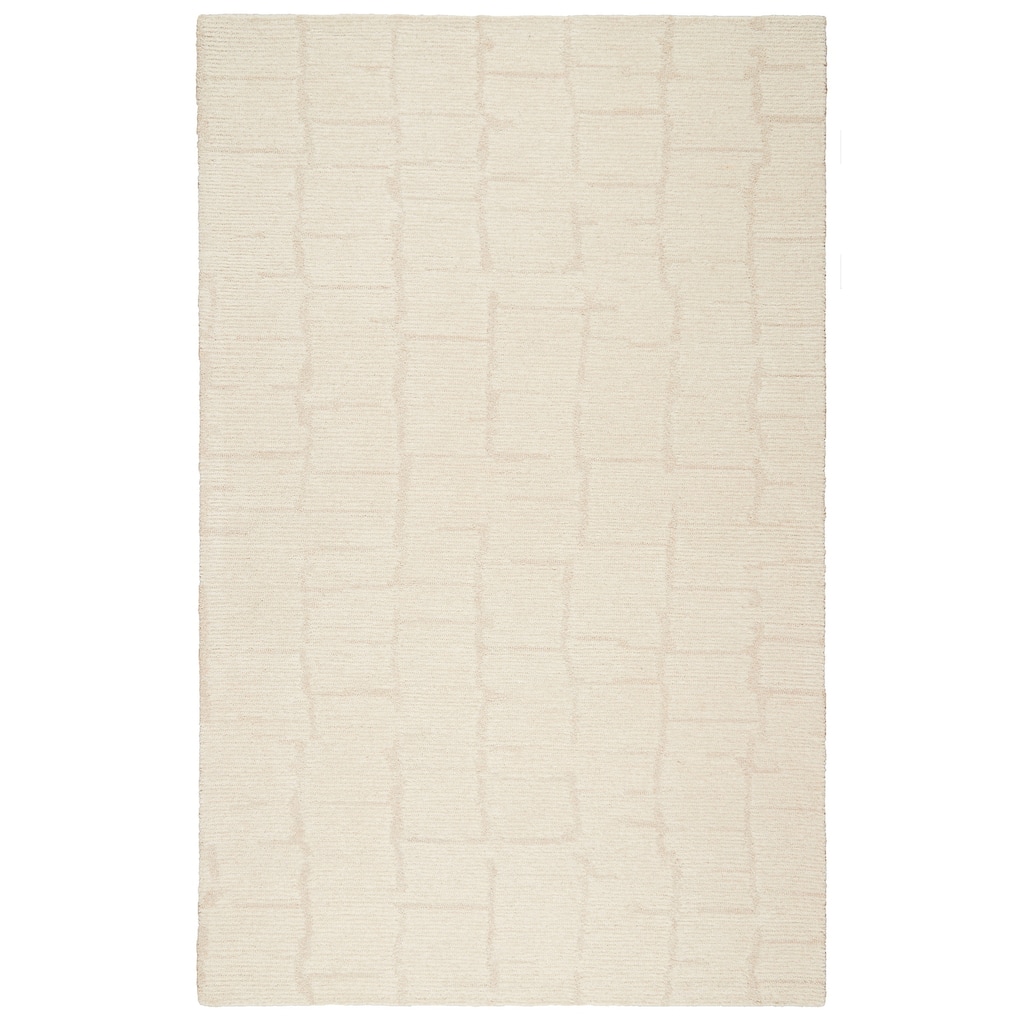Terra by Obeetee Shadows Boxes Ivory Rug