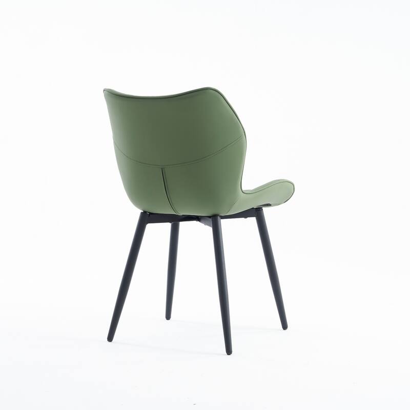 Upholstered Dining Chairs Set of 2, Faux Leather Kitchen Chairs