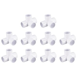 18Pack 4 Way PVC Elbow Fittings, 3/4 Inch PVC Pipe Fitting Connectors ...