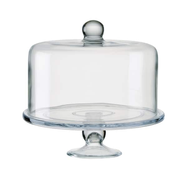 Artland Simplicity Cake Stand with Straight Sided Dome - 11" D x 11.4" H