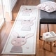 preview thumbnail 8 of 36, SAFAVIEH Carousel Kids Njomeza Bunny Rug Ivory/Pink - Runner - 2'  x  8'