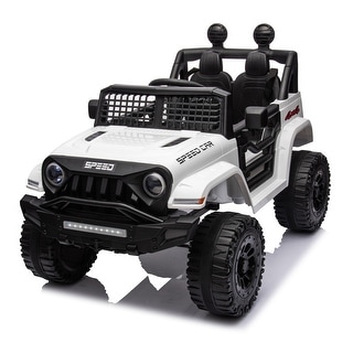 2-Seat 12V Kids Ride-On Truck with Remote Control & 3-Point Safety Belt