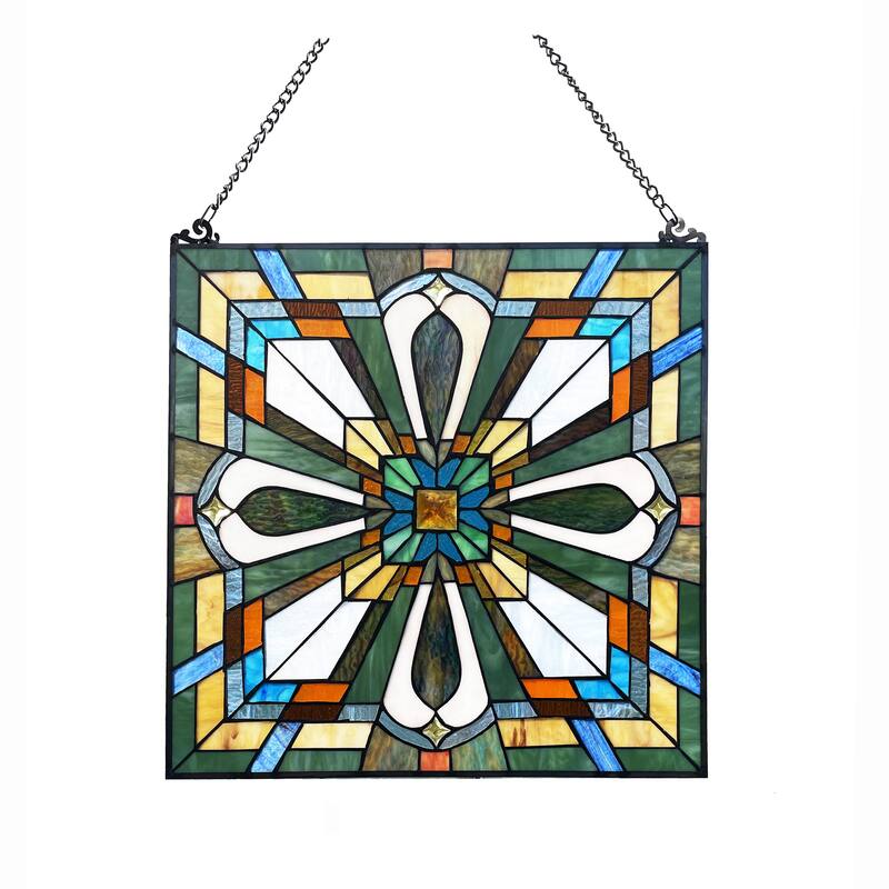Tiffany-Style Mission Design 20" Window Panel/ Suncatcher