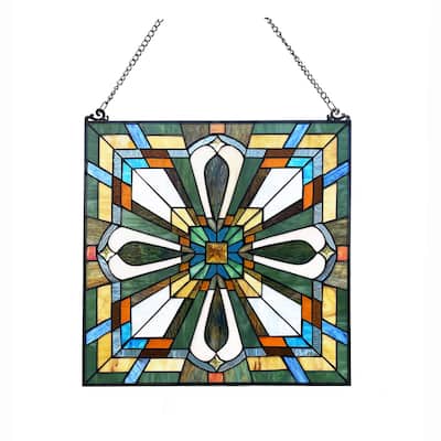 Tiffany-Style Mission Design 20" Window Panel/ Suncatcher