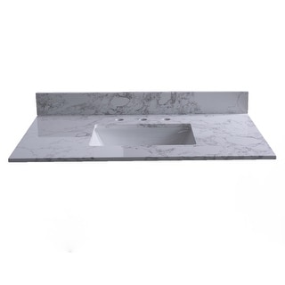 Granite Top 68-inch Double Sink Bathroom Vanity - Overstock - 6668627