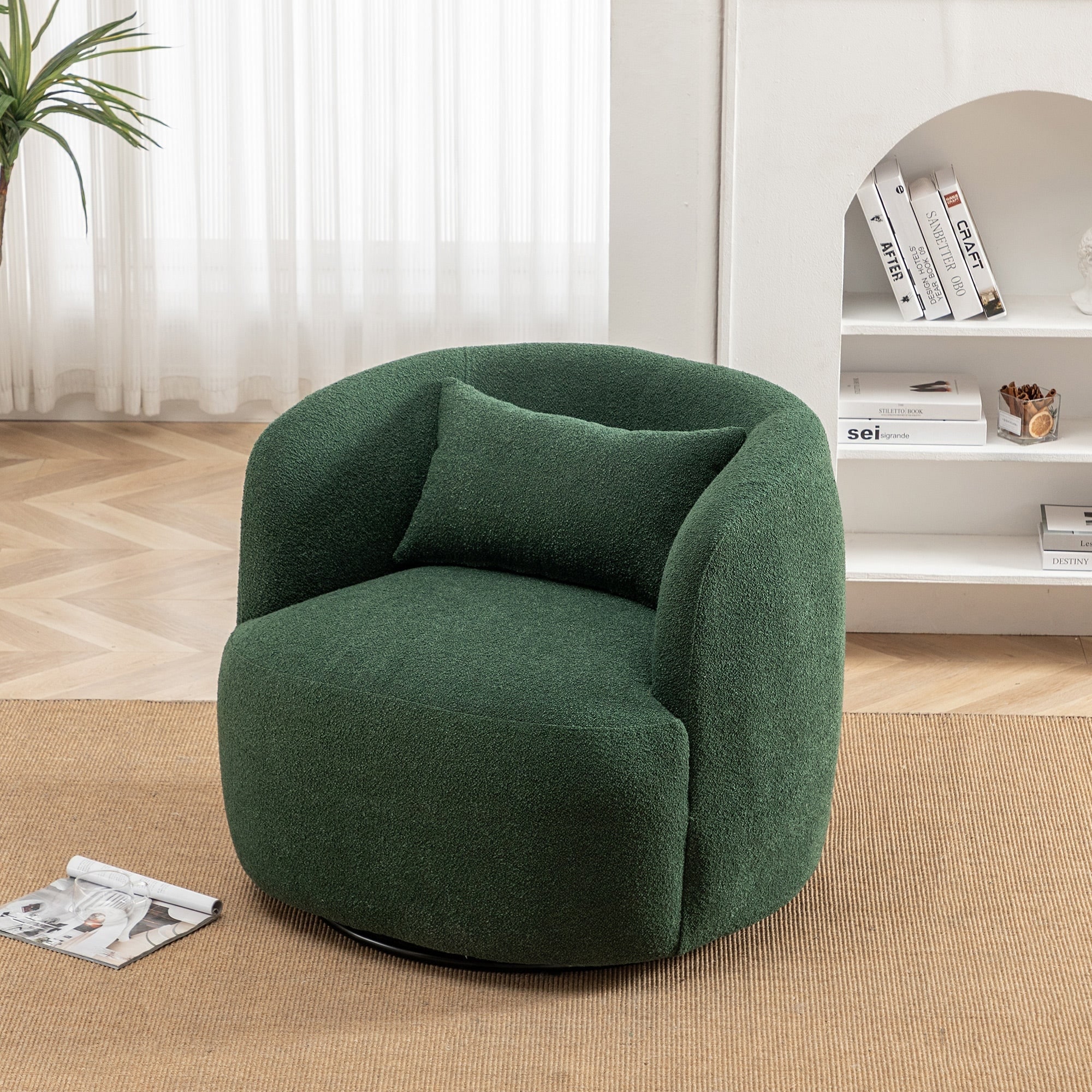 Fabric swivel armchair clearance