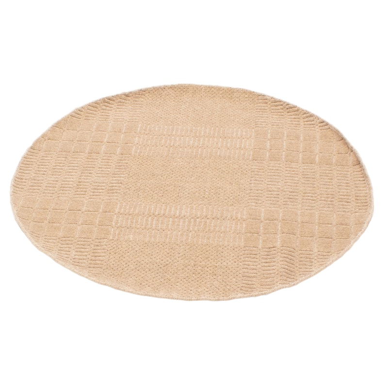 Kashkuli Gabbeh Tan Rug 4'0" x 4'0" - 4'0 x 4'0