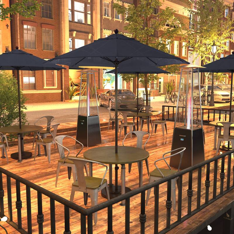 California Umbrella 7.5' Venture Series Patio Umbrella, Bronze Aluminum Pole Fiberglass Ribs Push Lift, Sunbrella Cilantro