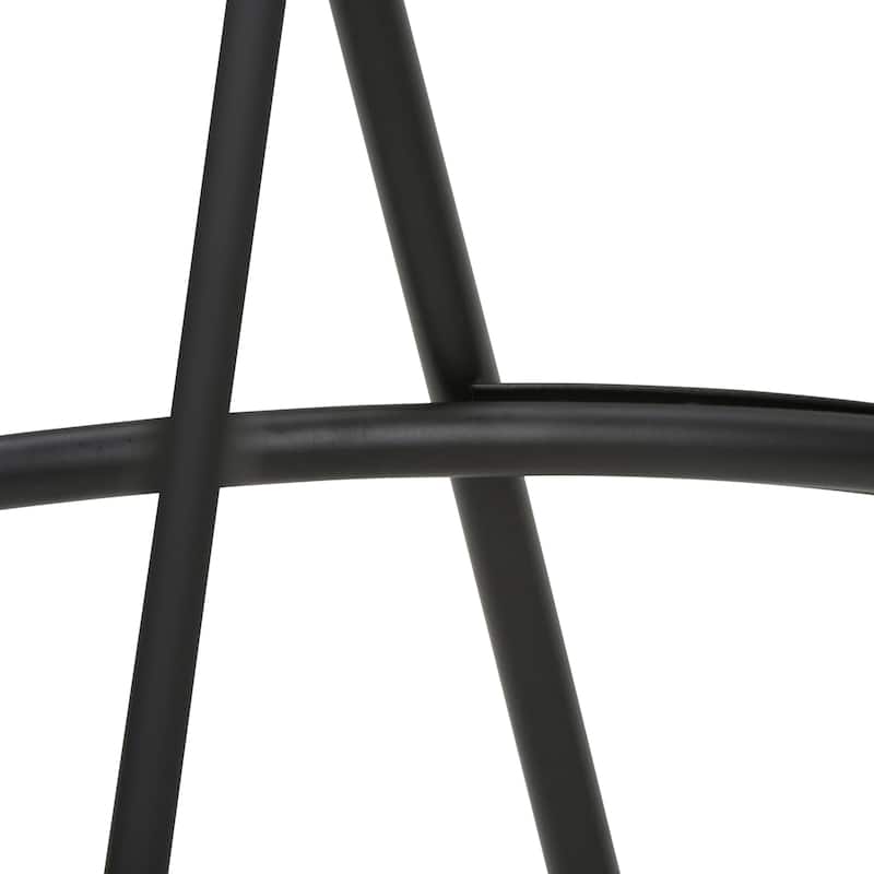 WYNDENHALL Kendall Industrial Metal 26 inch Metal Counter Height Stool with Wood Seat (Set of 2) - 15.7" x 15.7" x 26"