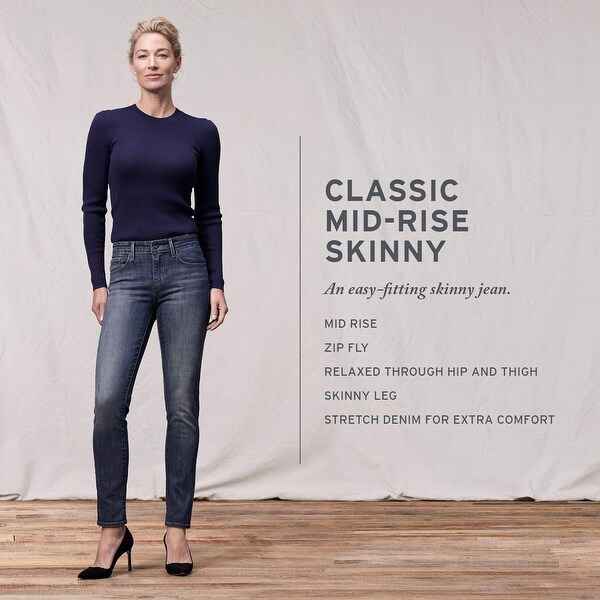 levi's classic mid rise skinny black