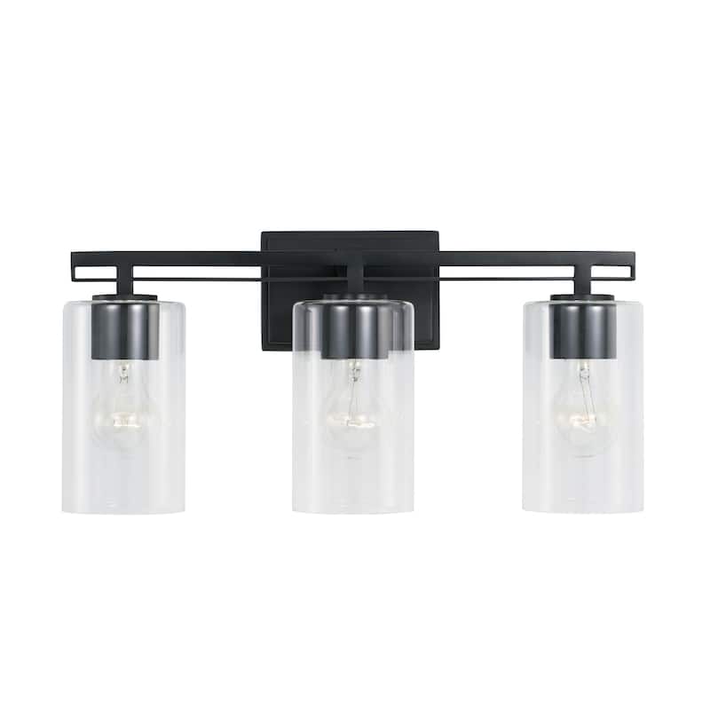 18-inch 3-light Matte Black Bath/ Vanity Fixture