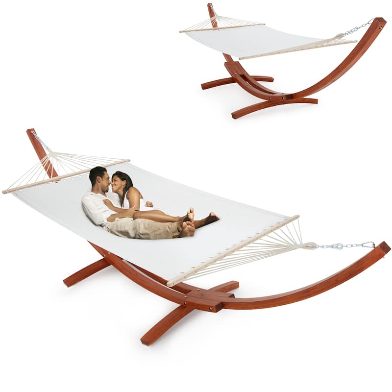 AVAWING Patio Double Hammock with Stand