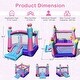preview thumbnail 11 of 15, 3-in-1 Princess Theme Inflatable Castle without Blower - 104.5" x 131.5" x 98.5"(L x W x H)