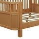 preview thumbnail 17 of 34, Full or Twin Size Wood Low Profile Kids Platform Bed Frame with Rails