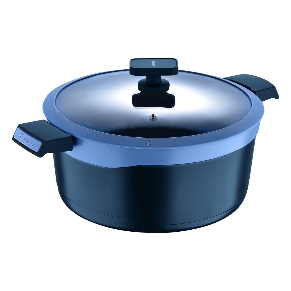 Crock Pot Artisan 7 Quart Round Cast Iron Dutch Oven in Sapphire Blue - Bed  Bath & Beyond - 35275368