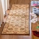 preview thumbnail 29 of 35, SAFAVIEH Handmade Anatolia Adella Traditional Oriental Hand-spun Wool Rug 2'3" x 10' Runner - Beige - Runner