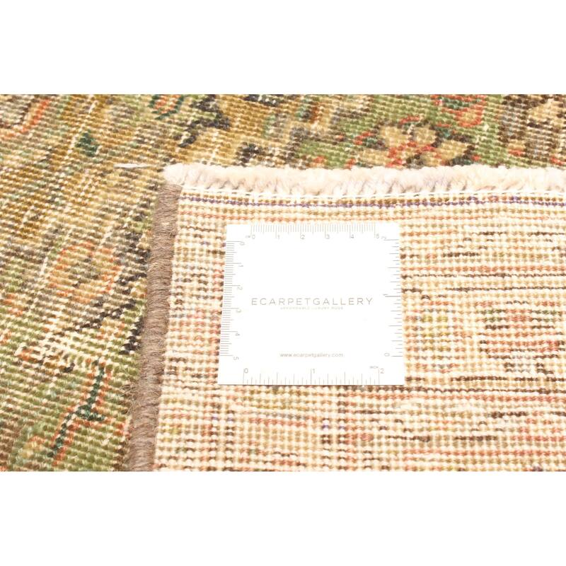 ECARPETGALLERY Hand-knotted Antalya Vintage Light Green Wool Rug - 4'8 x 7'7