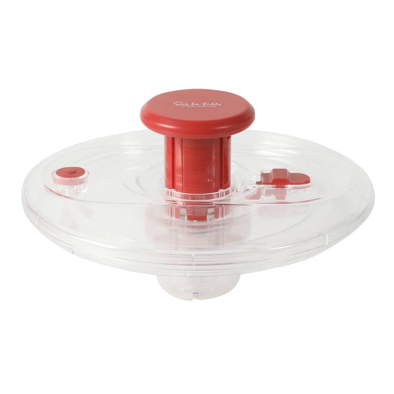 Sur La Table Kitchen Essential 6.3 Qt Salad Spinner, Fruit Wahser, Fruit Washing Bowl with Strainer, Vegertable Cleaner