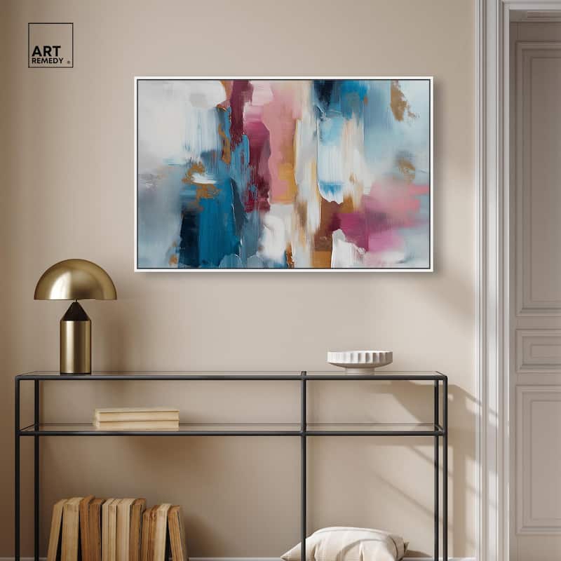 Rosy and Ocean Hues II Canvas by Art Remedy
