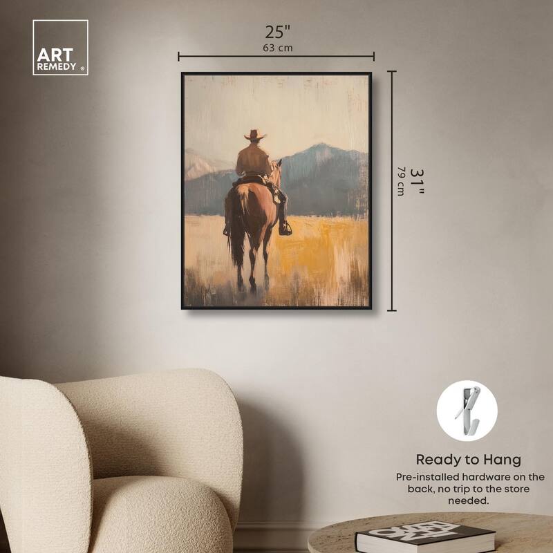 Long Ride Canvas by Art Remedy