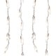 preview thumbnail 1 of 2, Twinkle Icicle Mini Christmas Lights - Clear - 8.5' White Wire - 300ct