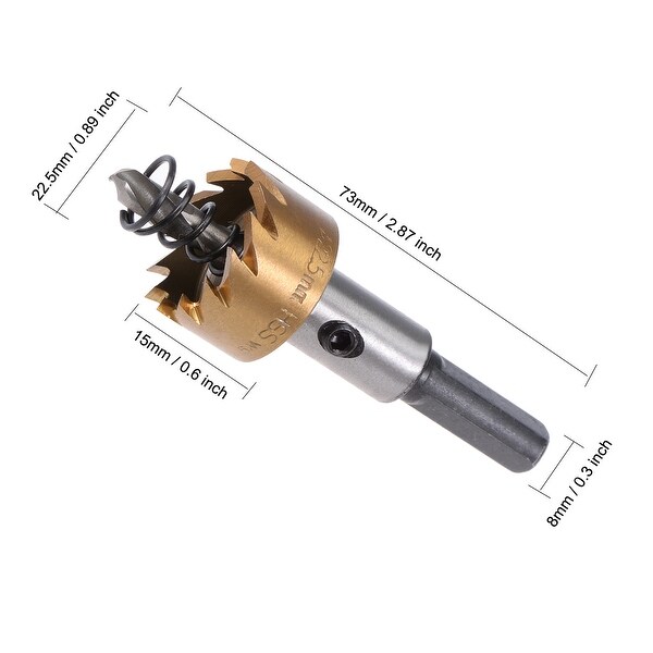 22.5mm HSS Drill Bit Hole Saw Stainless High Speed Steel Metal