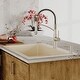 preview thumbnail 8 of 53, Karran Top Mount Double Equal Bowl Quartz Kitchen Sink - 33" x 22" x 9" - 33" x 22" x 9"