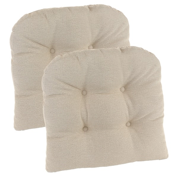 Gripper Non-Slip 15" x 15" Saturn Tufted Universal Chair Cushions (Set of 2). Opens flyout.