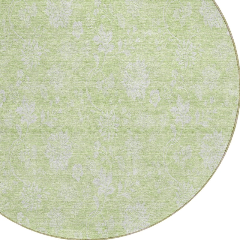 HomeRoots Floral Transitional Rectangle Outdoor Rug
