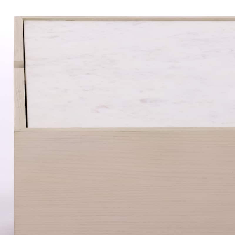 SAFAVIEH Couture Alanabella Marble Rectangle Coffee Table - 48"W x 24"D x 15"H