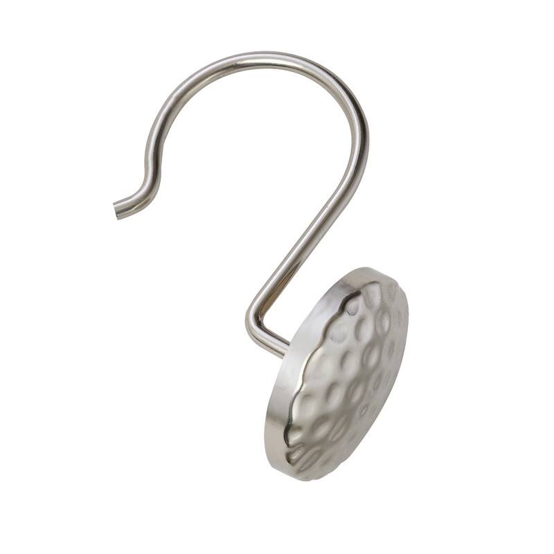 Utopia Alley Shower Rings Hooks, Shower Curtain Rings Hooks for Bathroom, Rust Resistant Shower Curtain Hooks Rings, Set of 12