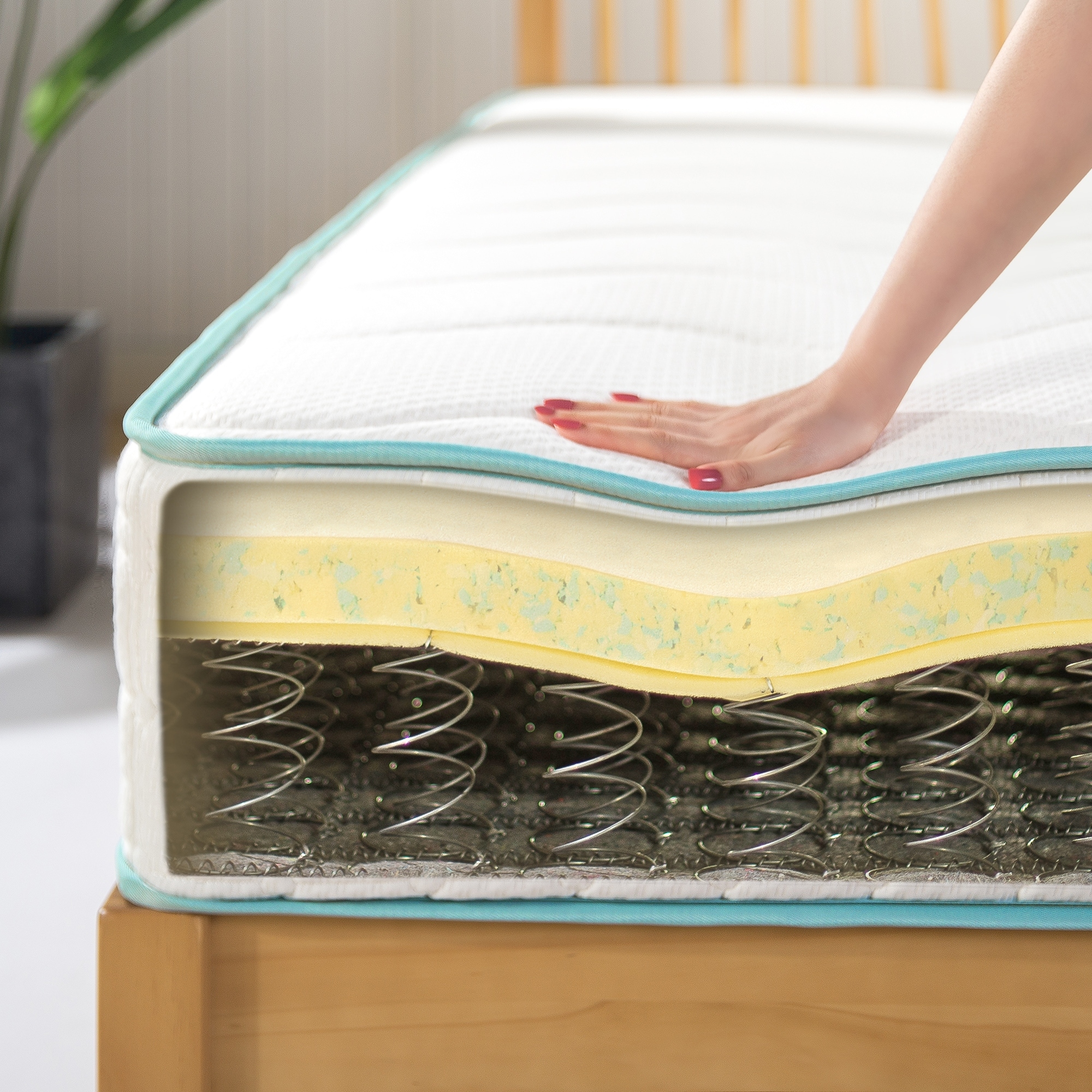 Priage by ZINUS 10 Inch Tight Top Spring Mattress On Sale Bed