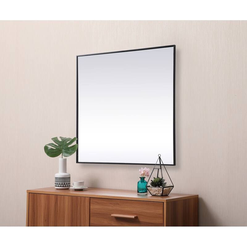 Indigo Home Metal Frame Square Mirror 42 inch
