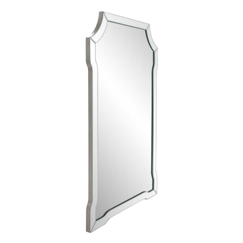Allan Andrews Rectangular Beveled Mirror with Mirrored Frame
