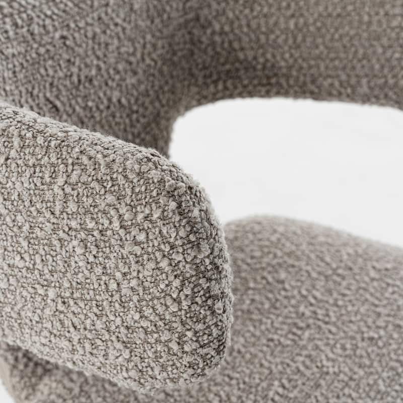 Modrest Bergman Modern Off-White Fabric Dining Chair