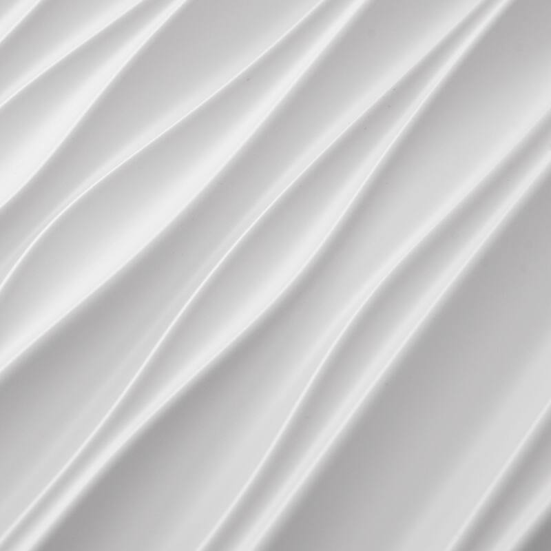 Art3d 47.2X23.6 in PVC 3D Wall Panels for Interior Wall Decor,Textured Wavy Wall Panels, 46.2 SF, 6-Sheet - 47.2x23.6 in