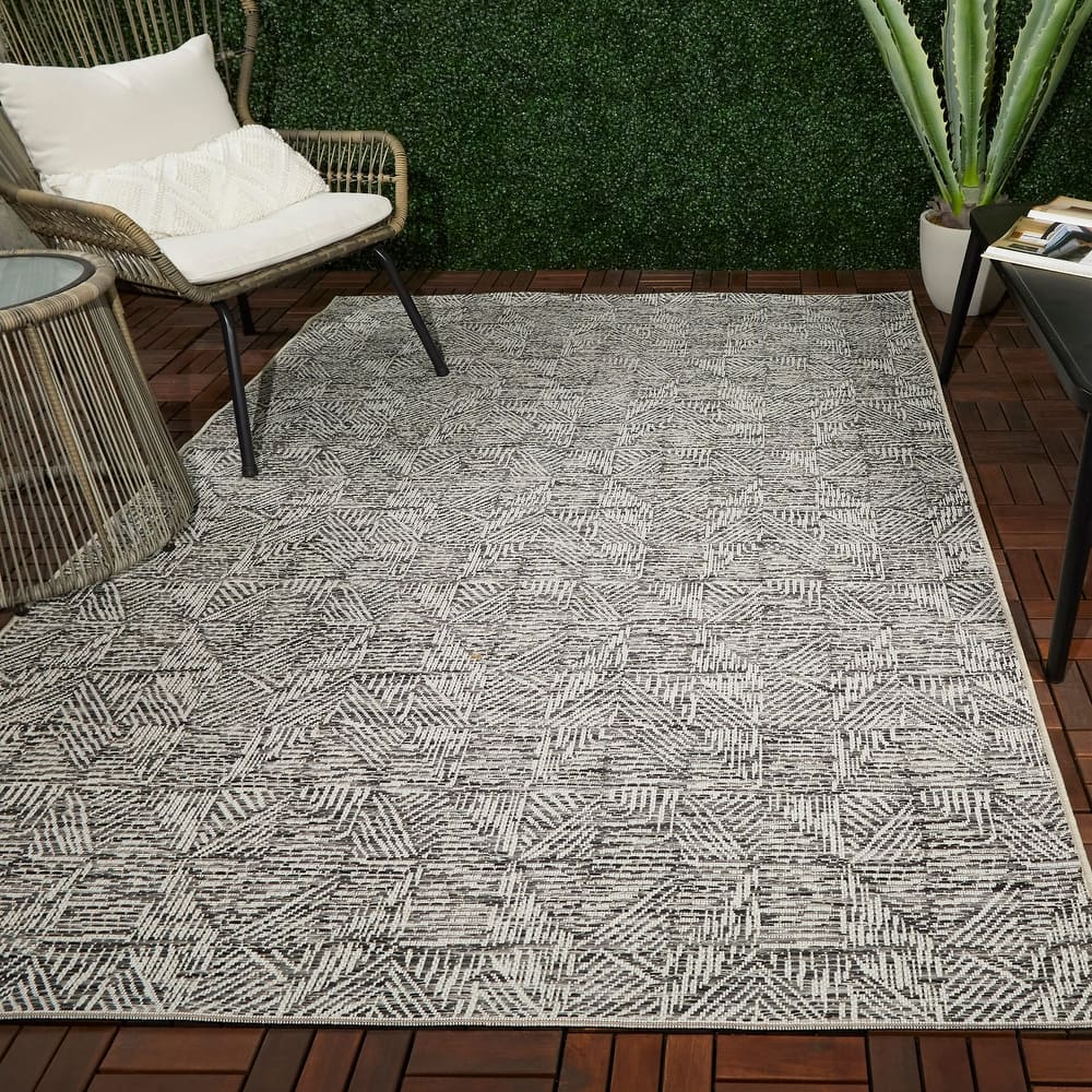 Pauling Abstract Indoor/Outdoor Area Rug